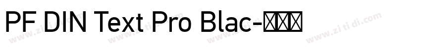 PF DIN Text Pro Blac字体转换